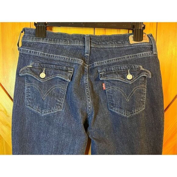 Levis 515 Boot Cut Jeans Womens Dark Wash Denim sz 10S 30x30 (2003) - Picture 6 of 8